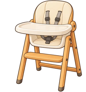 幼児用の食事椅子