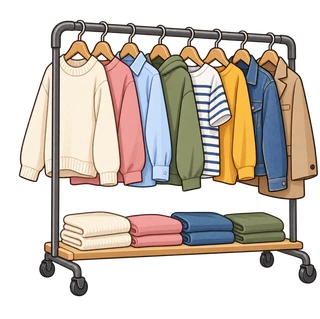 rak gantung baju