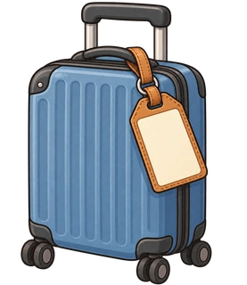 étiquette à bagage