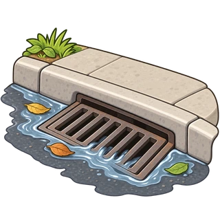 bouche d'égout pluvial