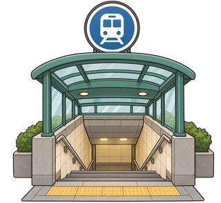 entrada do metrô