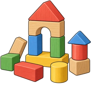 blocchi di legno